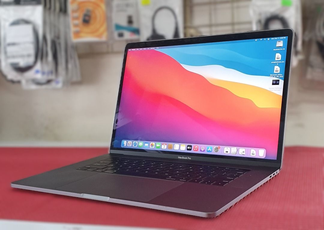 Core i7 16gbram Macbook Pro Touchbar 15inch 2018 (Category: Laptops & Notebooks) located in Mandaluyong City. Submitted by mir-online (Listing ID 1374780968, Image 1). Description: Macbook Pro touchbar 15inch Gaming/Editing Laptop in almost new condition -Intel Core i7 2.6ghz 6core Processor -16GB DDR memory -Dual Graphics ( Radeon/Intel ) -256gb Nvme SSD FastDrive -Wireless Wifi -HD Web Camera -Type C Input -15inch Retina Display -Latest Mac OS/
