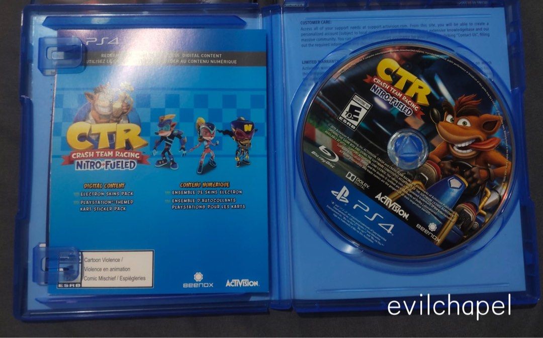 Crash Team Racing Nitro Fueled: Nitros Oxide PS4 R1 Complete (Category: PlayStation) located in Mandaluyong City. Submitted by evilchapel (Listing ID 1374808907, Image 3). Description: FS: Crash Team Racing: Nitros Oxide PS4 R1 Complete Payment: Bank Transfer, GCash Meetups: Shangri La, Starmall, Megamall (morning only).