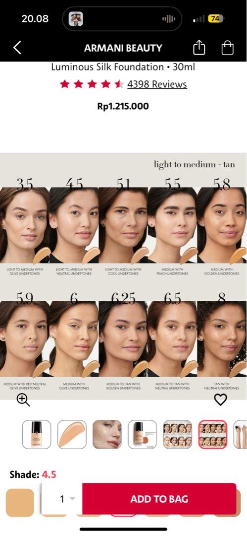 Shade Finder Ga Luminous Silk Silk Swatches Luminous Silk