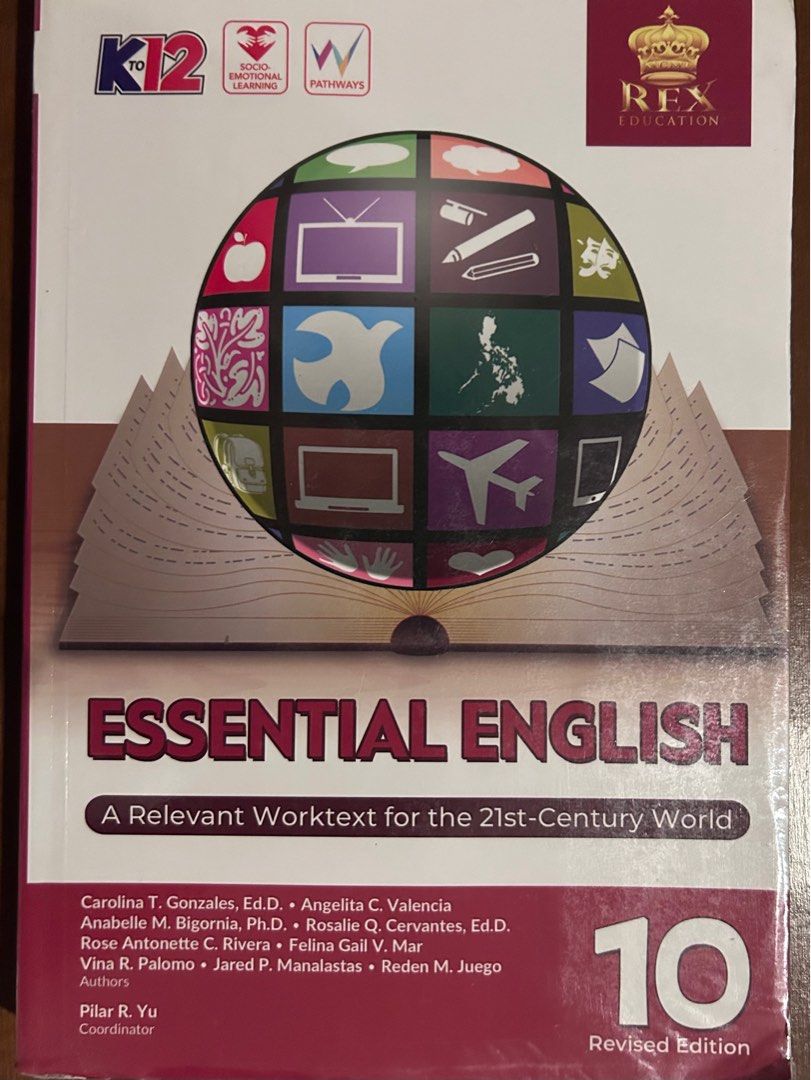 GRADE 10 BOOKS (Category: Textbooks) located in Angono. Submitted by greentagph (Listing ID 1374860349, Image 3). Description: P250 each D WHIZ SCIENCE LINK - sold ESSENTIAL ENGLISH LEARNING & LIVING (TLE) - sold SIDLAW - sold MAPEH SIGLO - sold MATH MATTERS GROWING IN GOODNESS .