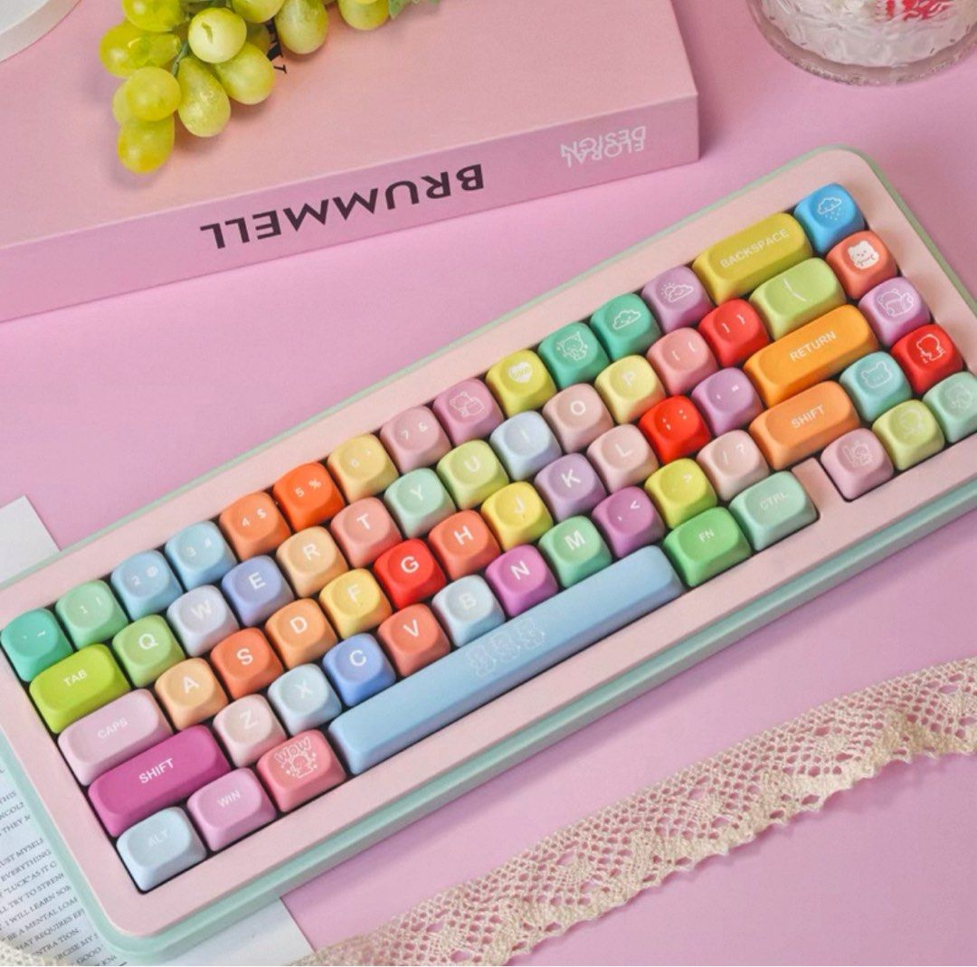 Gummy Bear Themed MOA Profile Keycaps, Computers & Tech, Parts ...