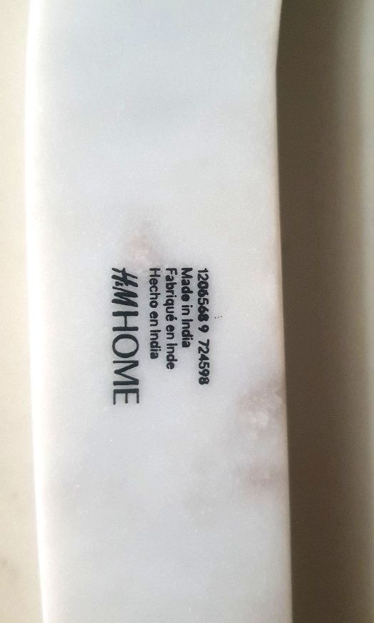 H&M Marble Trivet (Category: Coffee & Tea Tableware) located in Quezon City. Submitted by happycheeeks (Listing ID 1365184420, Image 3). Description: 10 inches length 5 inches width 1 inch height Last price.