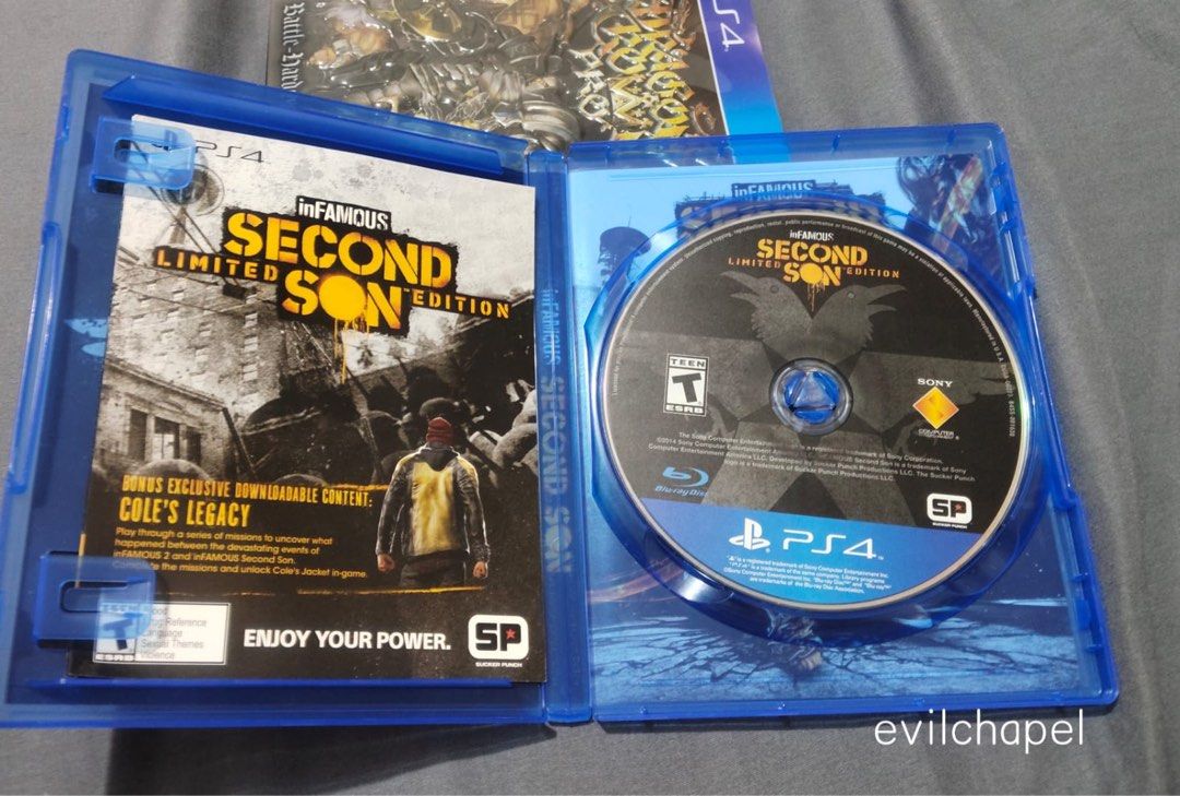 Infamous Second Son Limited Edition PS4 R1 Complete (Category: PlayStation) located in Mandaluyong City. Submitted by evilchapel (Listing ID 1374807019, Image 2). Description: FS: Infamous Second Son Limited Edition PS4 R1 Complete Payment: Bank Transfer, GCash Meetups: Shangri La, Starmall, Megamall (morning only).