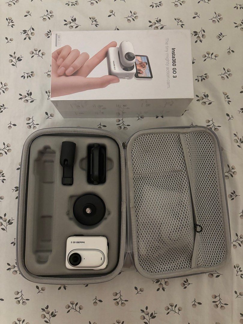 Insta 360 go 3 (128gb) (Barely Used) (Category: Video Cameras) located in Quezon City. Submitted by secondhandcommunity (Listing ID 1374822411, Image 1). Description: Negotiable Barely used Lady owned Complete with box, accessories and hardcase Mall meet ups only RFS: upgraded.
