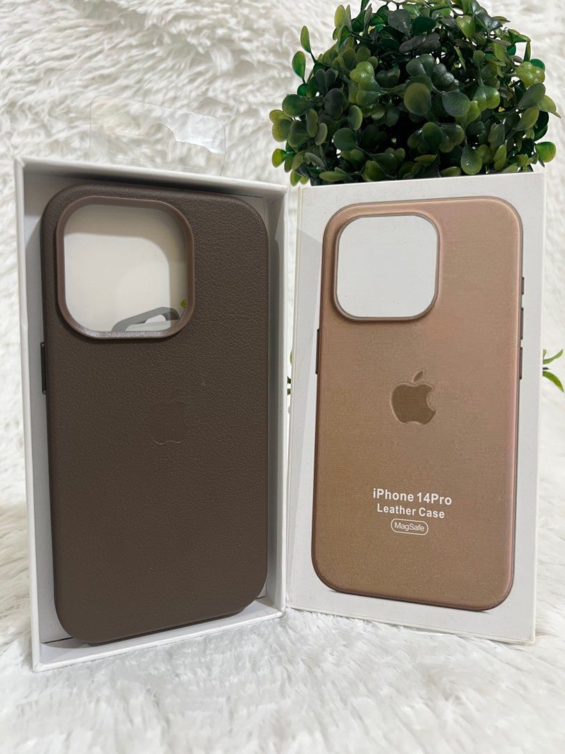 iPhone 14 Pro Magsafe Leather Case [TAUPE] [BLACK] (Category: Cases & Sleeves) located in Manila. Submitted by mercedgret74092 (Listing ID 1374706088, Image 1). Description: Pm me.