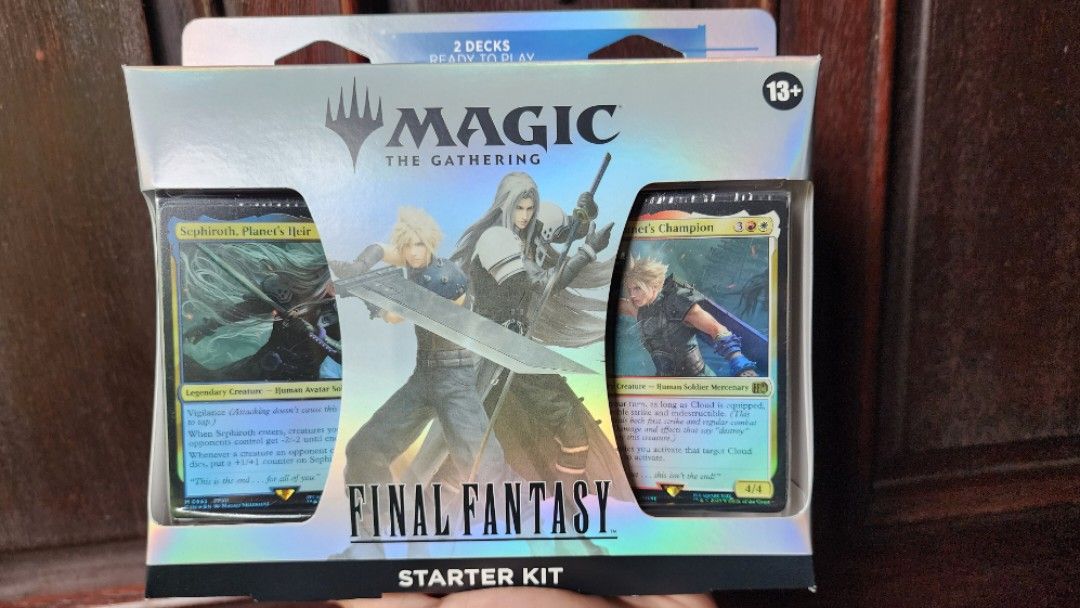 Magic The Gathering MTG - Final Fantasy Starter Kit (Category: Card Packs) located in Quezon City. Submitted by beegrc (Listing ID 1374750116, Image 1). Description: Selling only! (MAGBASA PO TAYO). Magic The Gathering Final Fantasy Starter kit. Condition: Brandnew SEALED! 📍Price: P4,200 📍MEET-UP - Le Village foodpark (E.rodriguez near Banawe QC) OTHERS: (WITH DP 1K TO AVOID FLAKING) -Robinsons Magnolia -GH San Juan -Fishermall Q.Ave. -Trinoma 