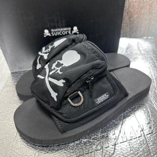 mastermind japan world mmj mmw x suicoke pock-lb black sandals black zipper hidden pocket slippers629804597049611123