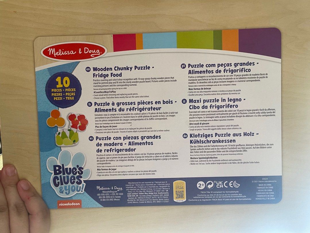 Melissa and Doug Wooden Puzzle (Category: Infant Playtime) located in Quezon City. Submitted by moniquesanchez (Listing ID 1374770853, Image 3). Description: .