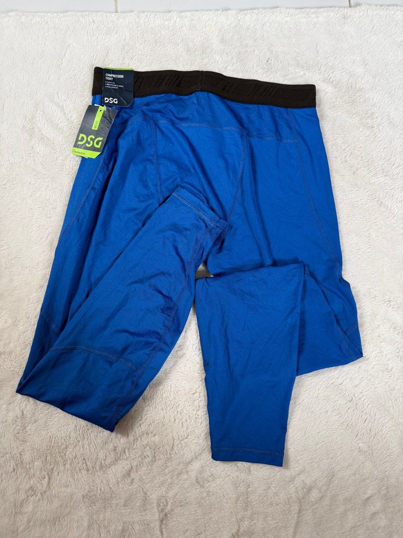 DSG Blue Compression Pants - L (BNWT) (Category: Activewear) located in Manila. Submitted by meisu_mnl (Listing ID 1374711821, Image 2). Description: 🔥 DSG Compression Pants 🔥 Brand New with Tag athletic compression leggings perfect for gym, running, training and sports activities. Brand: DSG Size: Large Waist: 28-38 inches Length: 36 inches Color: Blue Condition: Brand New with Tag ✔ Stretchable compression fabric ✔ Lightweight and breathable 