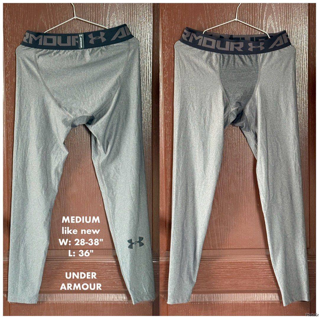 Under Armour Compression Pants - M (Category: Activewear) located in Manila. Submitted by meisu_mnl (Listing ID 1374719272, Image 1). Description: 🔥 Under Armour Compression Pants 🔥 Excellent condition / Like New athletic leggings perfect for gym, running, training and sports activities. Brand: Under Armour Size: Medium Waist: 28-38 inches Length: 36 inches Color: Gray Condition: Like New ✔ Premium athletic brand ✔ Stretchable compression fabri