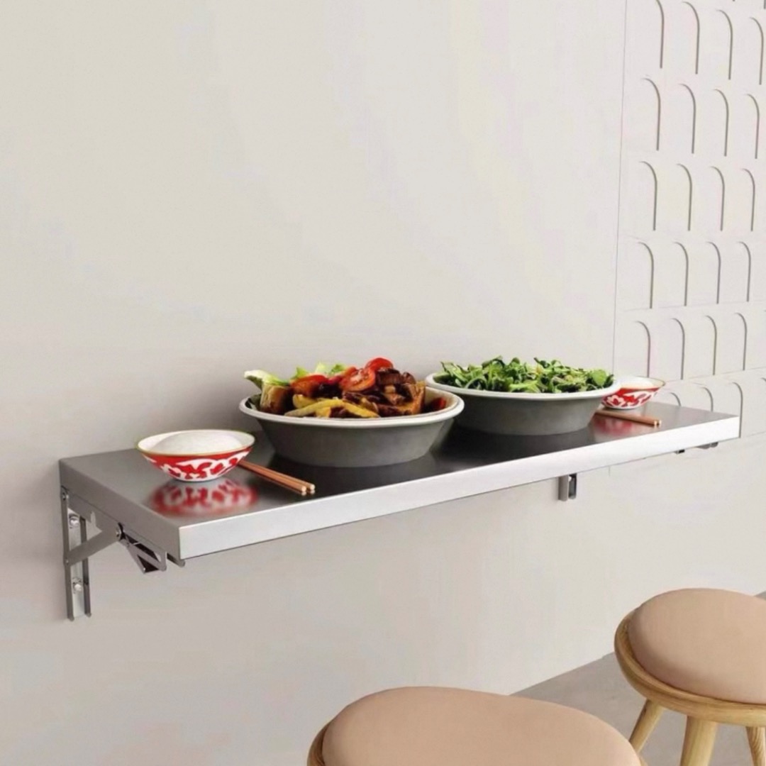 MYLRA Stainless Steel Floating Table, Furniture & Home Living ...