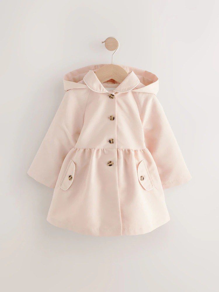 NEXT Pink Shower Resistant Hooded Trench Coat Jacket (Category: Babies & Kids Fashion) located in Singapore. Submitted by carrieshop (Listing ID 1374773388, Image 2). Description: .