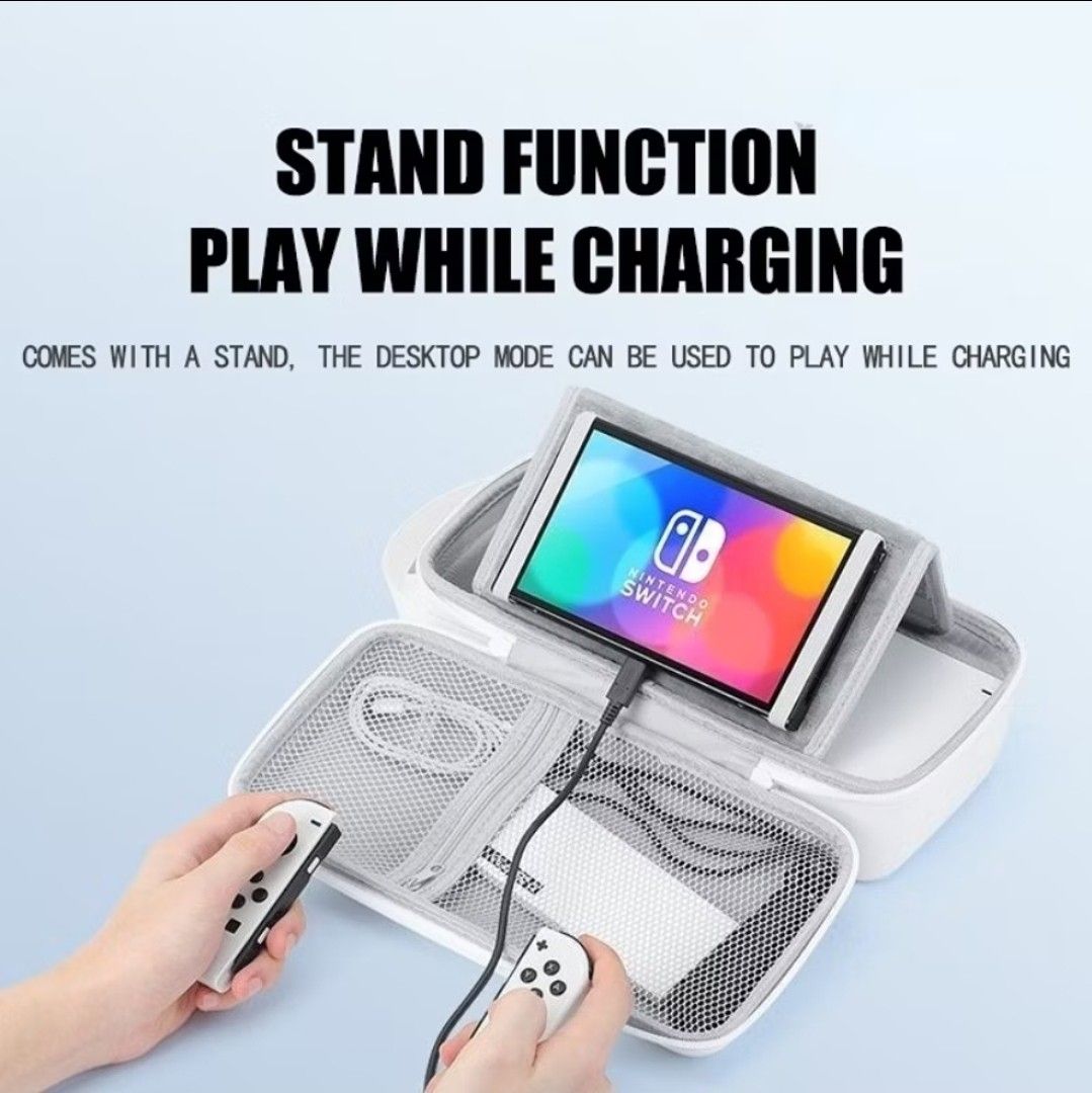 任天堂Switch OLED保护套便携收纳包 大号带卡带存储充电支架的任天堂Switch收纳包62863060842625112
