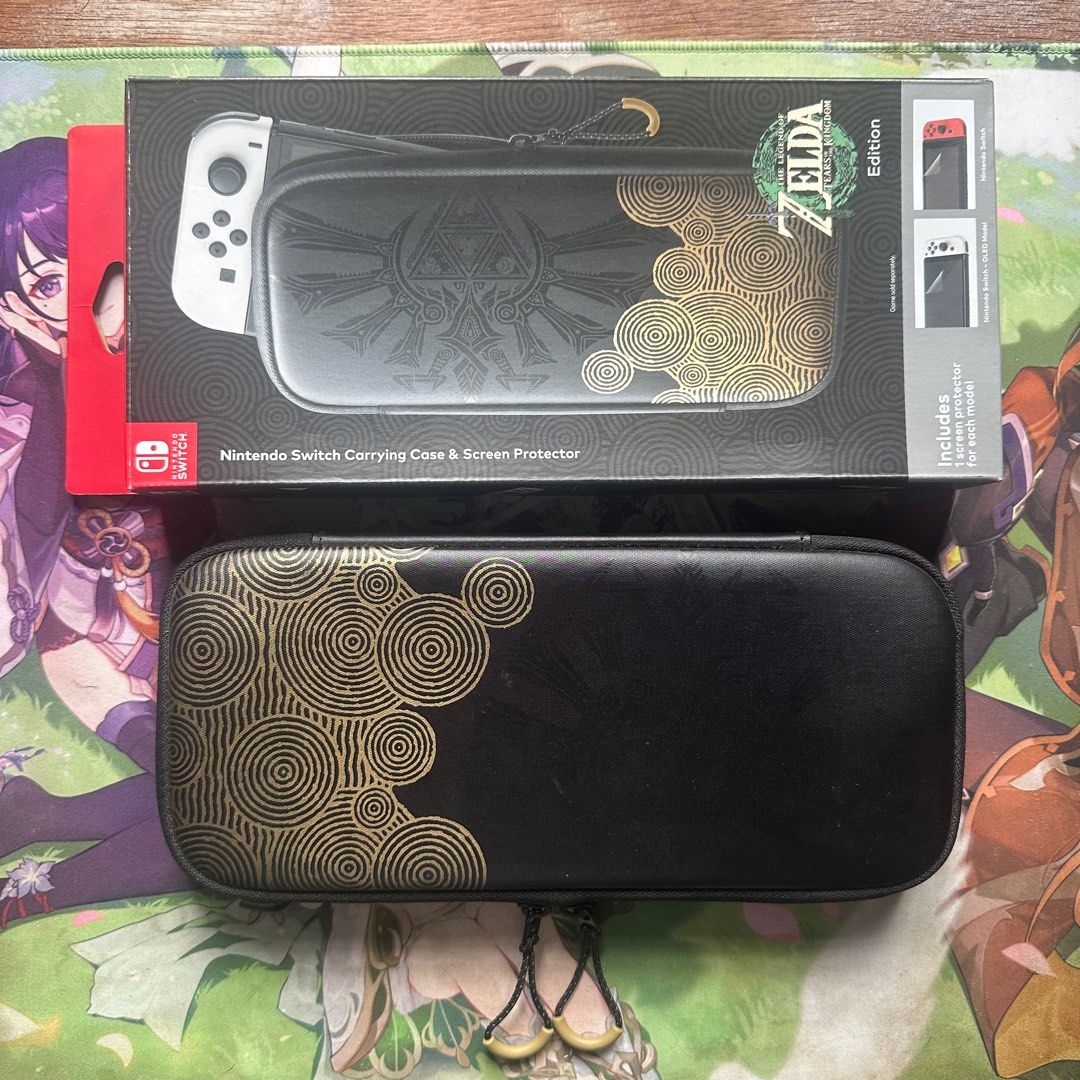 NSW Carrying Case & Screen Protector (The Legend Of Zelda Tears Of The ...