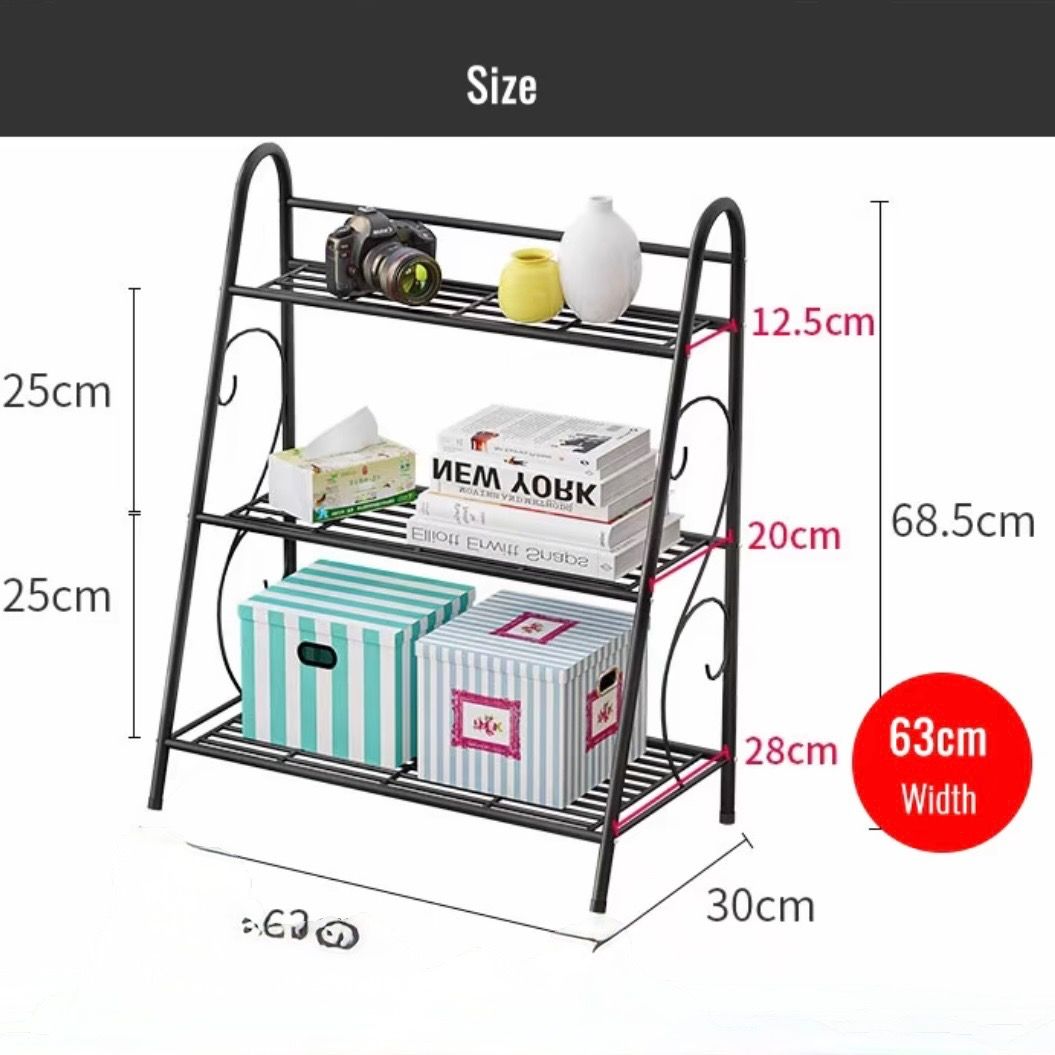 Plant Rack Ladder Shelf | Metal Plant Pot Rack Stand | Indoor Flower ...