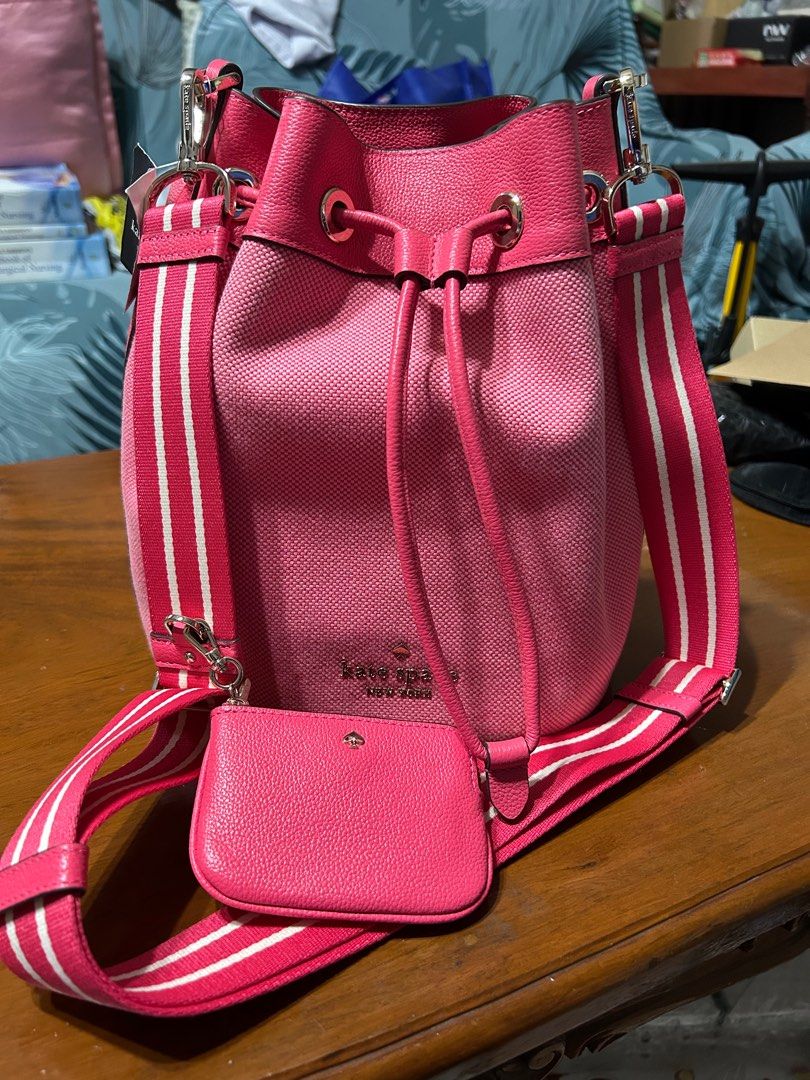 Pre-loved Branded Bags (Category: Tote Bags) located in Cabanatuan. Submitted by krnlim (Listing ID 1374708768, Image 2). Description: PTPA Longchamp Roseau Top Handle Bag S Turtledove (used twice, can pass as new) - ₱10,000 Kate Spade two way bag - ₱3,000 Coach Sling Bag - ₱1,000 CC blue sling bag (with sticker though this was bought from a japan sourced online shop) - ₱2,000 Goyard Mini Anjou (this was bought from a japan sourced online shop) -