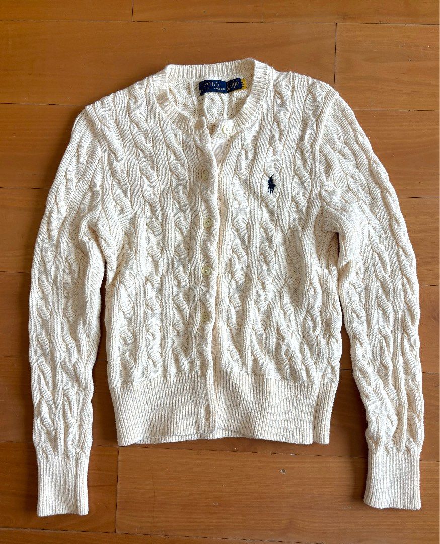 Ralph Lauren sweater cardigan, 女裝, 上衣, 長袖衫 - Carousell