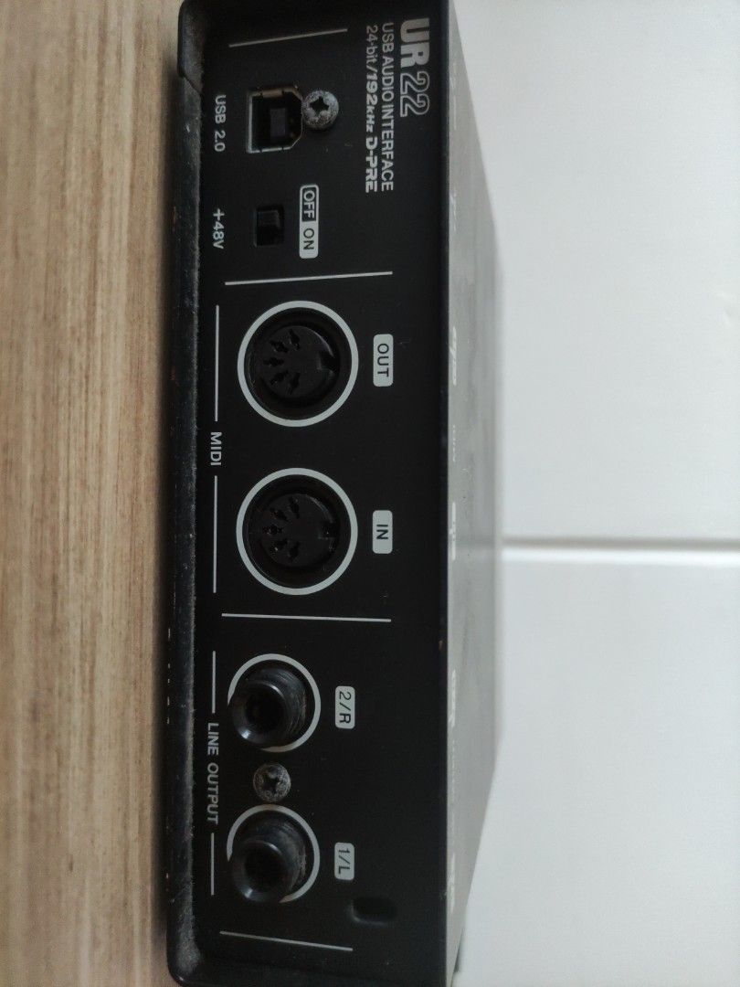 Steinberg UR22 (Category: Other Audio Equipment) located in Singapore. Submitted by liakify (Listing ID 1374714315, Image 3). Description: Audio interface. Old version (predecessor to mk ii), was used infrequently over the years. letting go with some cables (stereo mono splitter, midi cable) that I used with it. still very much usable, hope to find new owner for it instead of throwing away.