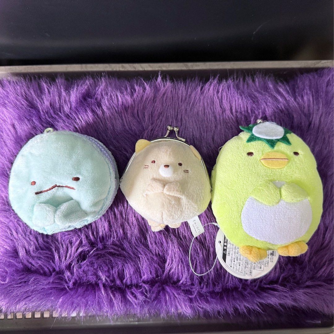 Sumikko Gurashi Stuffed Plush Wallet (Category: Plushies & Soft Toys) located in Cainta. Submitted by envxathan (Listing ID 1374831775, Image 1). Description: Sumikko Gurashi Stuffed Plush Wallet Tokage. Neko. Penguin. Set for only 800! Still negotiable. Send me a PM. Thank you..