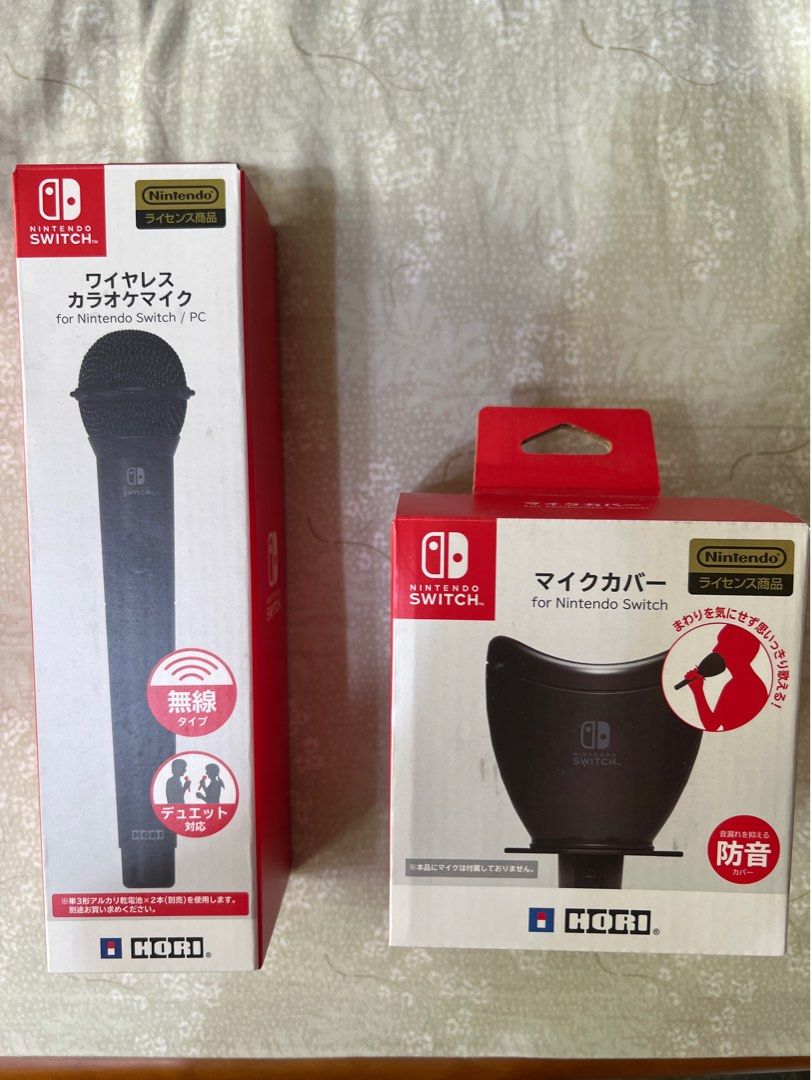 由 justin0406 (刊登 ID 1374769355，圖片 1) 提交，位於 新北市 (New Taipei) 的 SWITCH HORI無線麥克風+麥克風專用罩 (類別：其他遊戲週邊商品)，說明：合售不拆賣 9.5成新 僅用過一次。