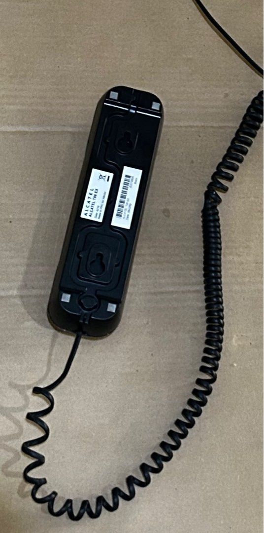 alcatel telephone (Category: Electrical, Adaptors & Sockets) located in Mandaluyong City. Submitted by jeunefille168 (Listing ID 1374879919, Image 3). Description: second hand alcatel landline telephone color: black can be wall mounted shipping for the account of the buyer payment options : bpi bdo or gcash no reservations allowed.