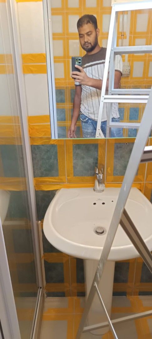 Toilet floor grouting / toilet tiles grouting / toilet walls grouting / epoxy grouting / epoxy grout/ floor grout/powder grout/floor epoxy/powder grouting / etc62863076315649112