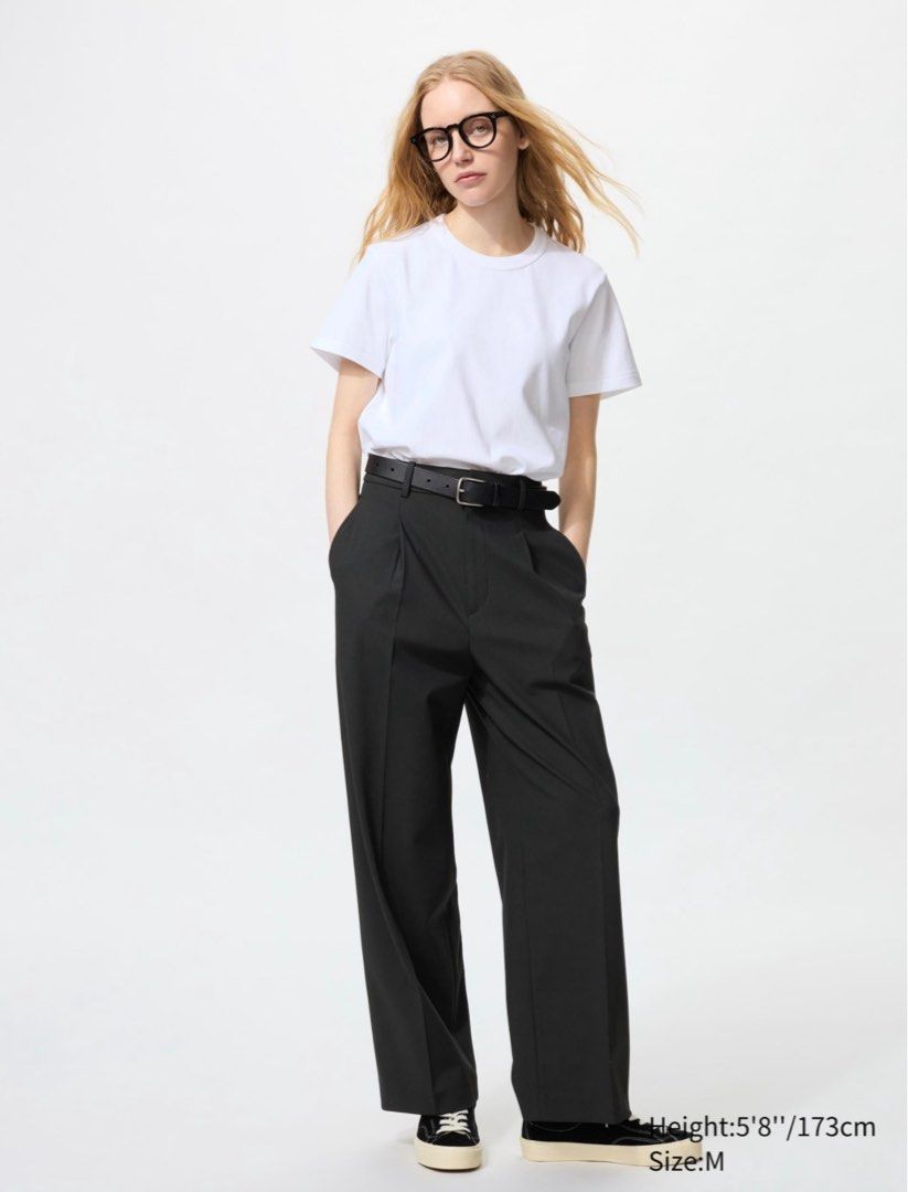 Uniqlo Miracle Air Pleated Pants (Category: Other Bottoms) located in Mandaue City. Submitted by katreeeeeeena (Listing ID 1374883778, Image 2). Description: Size : XL Available colors: cream/beige Rfs: downsized Buy one for ₱1k, get all three for ₱2.5k.