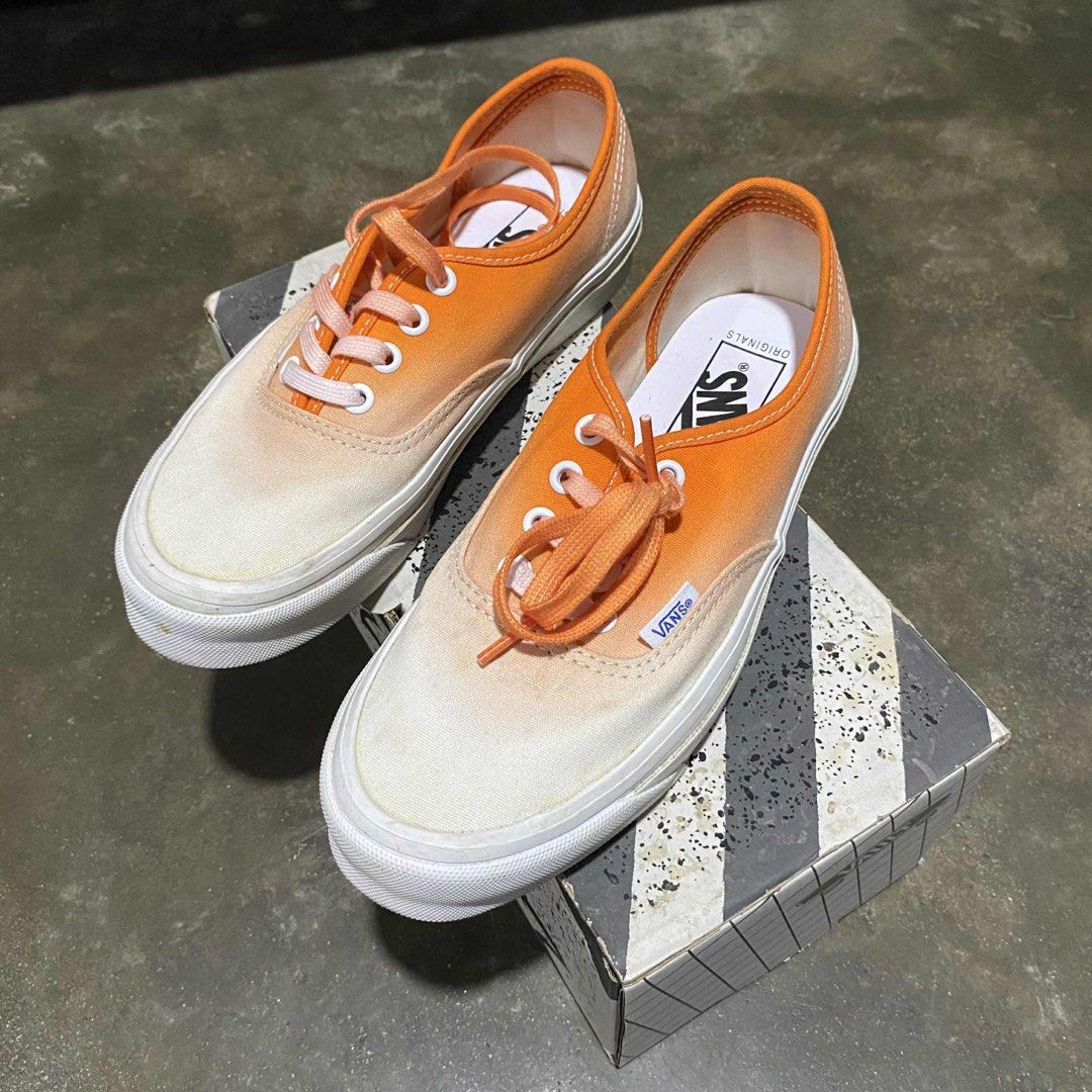 Vans OG Authentic LX Dip Dye Orange/White (Category: Sneakers) located in Bacoor. Submitted by rieseia (Listing ID 1374818080, Image 2). Description: — only used once. — price is negotiable! .