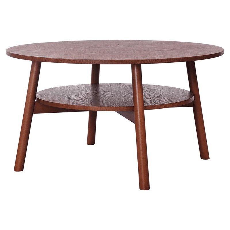 Walnut coffee table (Category: Tables & Sets) located in Manila. Submitted by aranyailawan (Listing ID 1374703575, Image 1). Description: Width: 80 cm Depth: 80 cm Height: 45 cm Materials Table Panel: MDF with veneer Legs: Solid rubberword Available Color Natural Walnut Product Weight 12 kgs Weight Capacity 40 kgs.