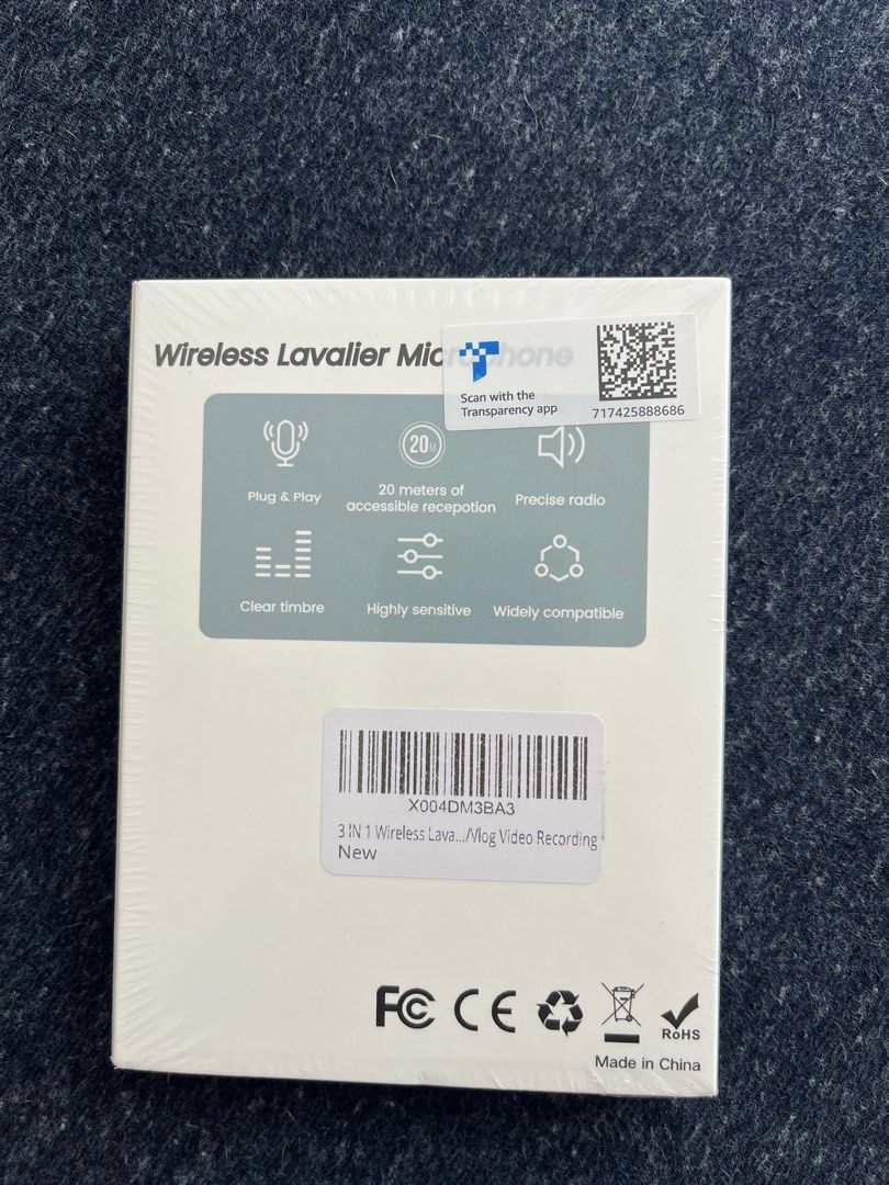 Wireless microphone (Category: Microphones) located in Singapore. Submitted by tadriaans11461 (Listing ID 1374711987, Image 2). Description: Brand new… unopened .