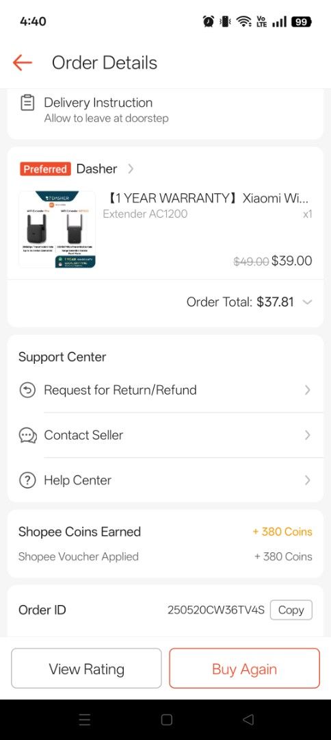 Xiaomi wifi range extender ac1200 (Category: Networking) located in Singapore. Submitted by lazy999 (Listing ID 1374781458, Image 3). Description: Brand new. Bought from shopex. Keen, pm to deal..