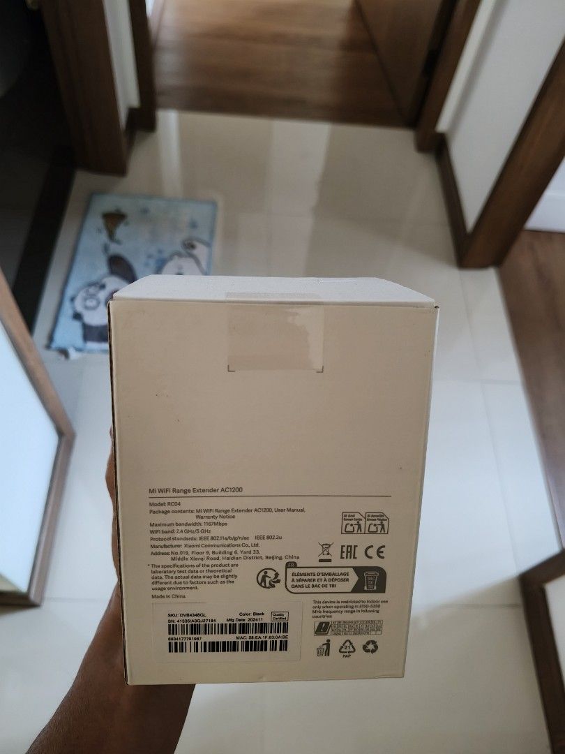 Xiaomi wifi range extender ac1200 (Category: Networking) located in Singapore. Submitted by lazy999 (Listing ID 1374781458, Image 2). Description: Brand new. Bought from shopex. Keen, pm to deal..
