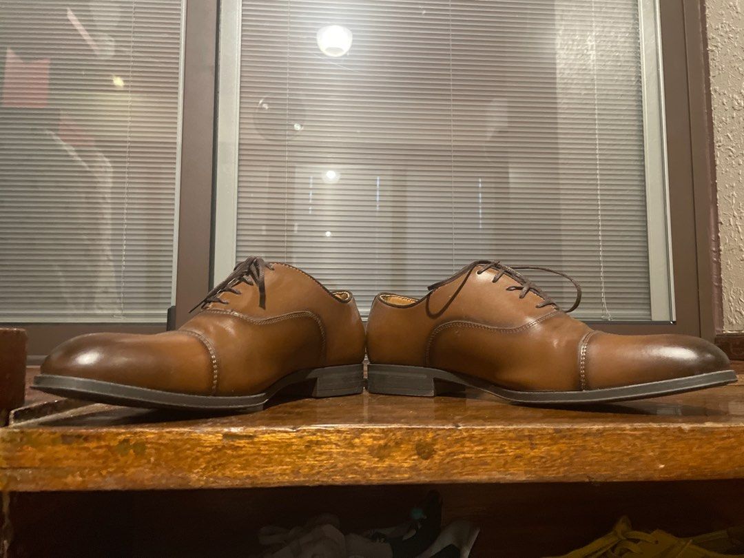 Zara Brown Leather Shows Size 10 US ( EU 43) (Category: Dress Shoes) located in Quezon City. Submitted by jm0424d (Listing ID 1374792221, Image 2). Description: RFS: Not using anymore Pay through Gcash Only Buyer will cover shipping fee (Bought for 6k last 2023) .