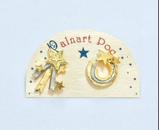 đŻđľ ă Made in Japan ăPalnart Poc Star 3D Handmade Gold and Silver Color Star Earrings (Earrings / Metal / Golden / Silver Colour / Stud / Stars / Handmade / Made in Japan)64204784718978110
