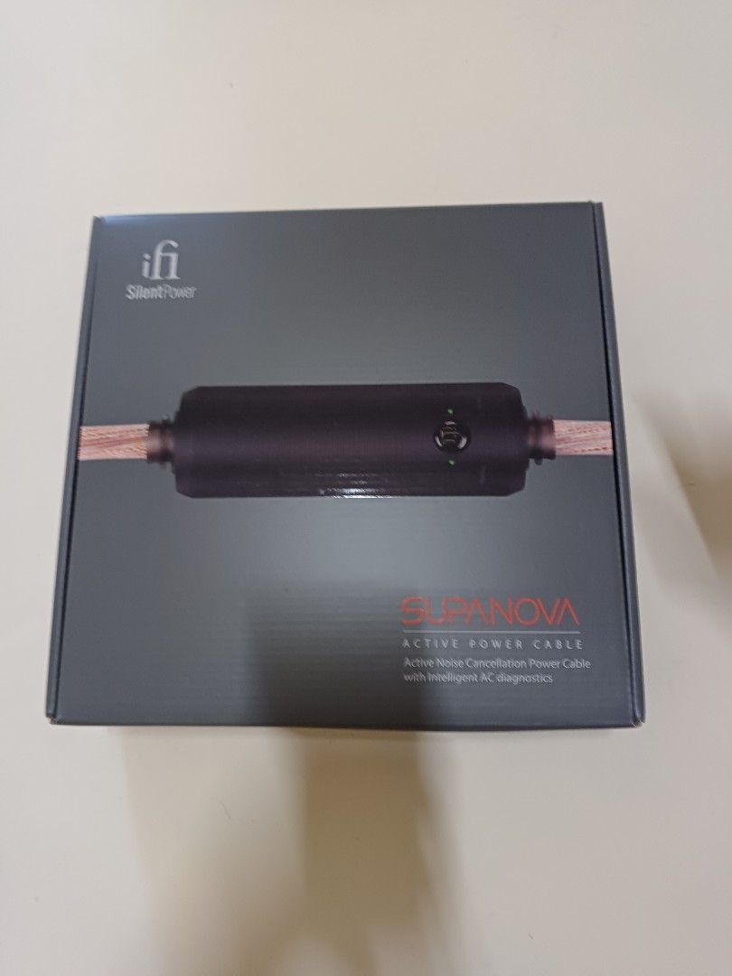 由 tsm2019812 (刊登 ID 1374965696，圖片 1) 提交，位於 台南市 (Tainan) 的 英國 ifi Audio SupaNova降噪電源線 (類別：其他音響配件及設備)，說明：英國 ifi Audio SupaNova降噪電源線 之前因為租屋處的電很髒使用大約3個月 搬家之後拉專線閒置大約半年 基本上沒有插拔痕跡 原箱還有防塵袋都在 如果無法拉專線器材不多懶得上電處 歡迎參考看看！。
