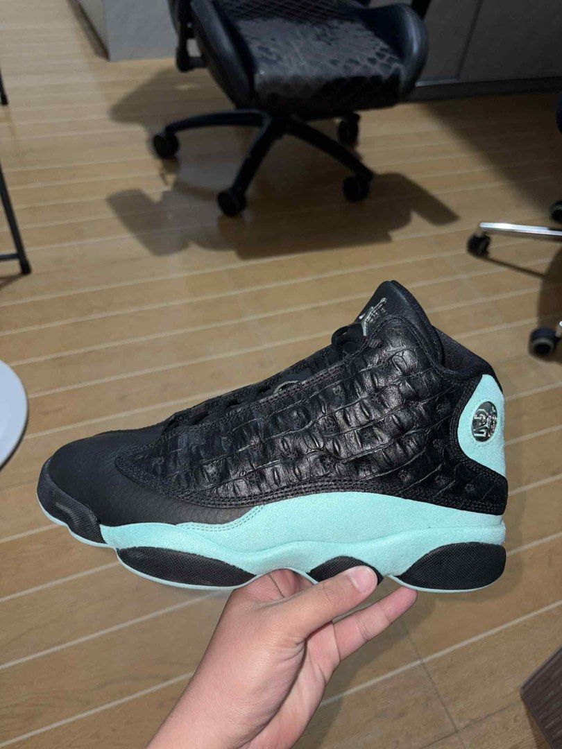 Air Jordan 13 “Island Green” (Category: Sneakers) located in Quezon City. Submitted by coffeeandcodals (Listing ID 1374987825, Image 1). Description: Air Jordan 13 retro “Island Green” Size 8 U.S or 26 Cm Slightly used With box .