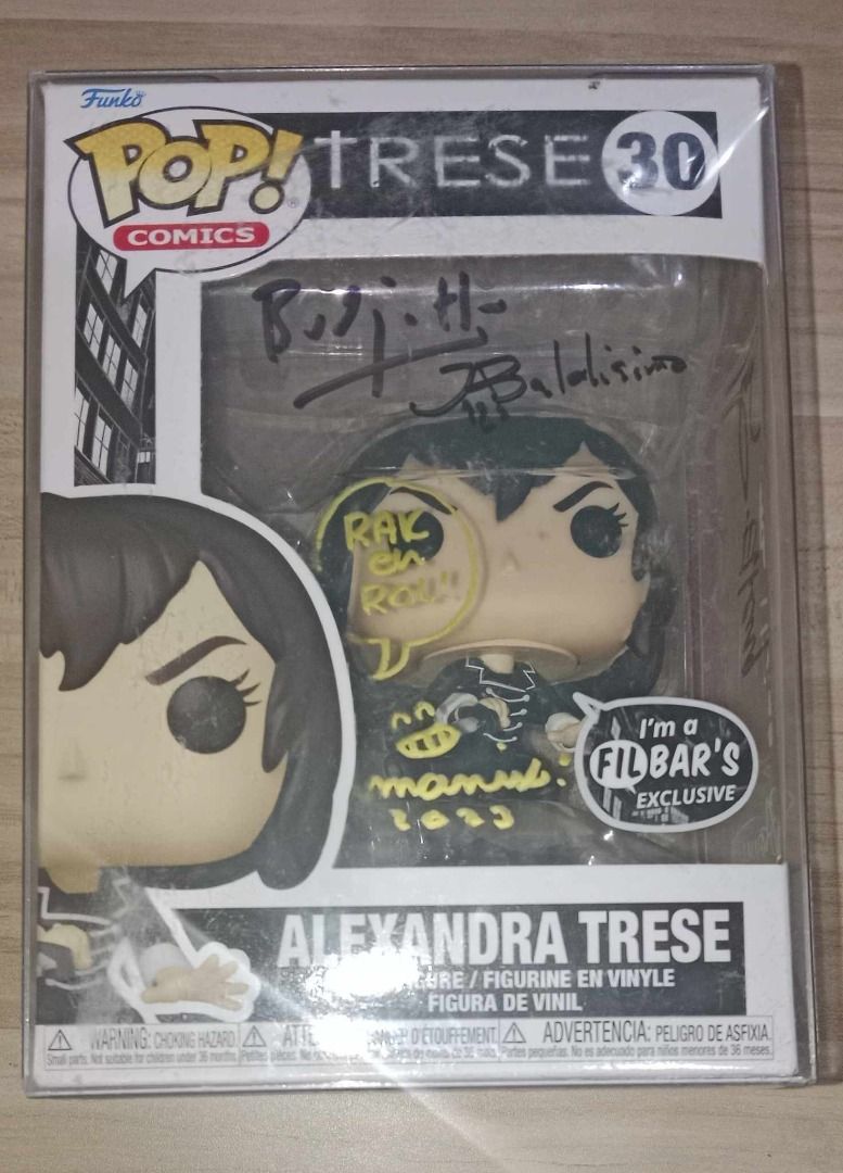 Alexandra Trese Funko Pop (Category: Figurines & Statues) located in Caloocan City. Submitted by JandJ_Collectibles (Listing ID 1375078038, Image 1). Description: Signed by: Budjette Tan Kajo Baldisimo Manix Abrera Harvey Tolibao Miguel Mercado JB Tapia Elmer Santos Saowee.
