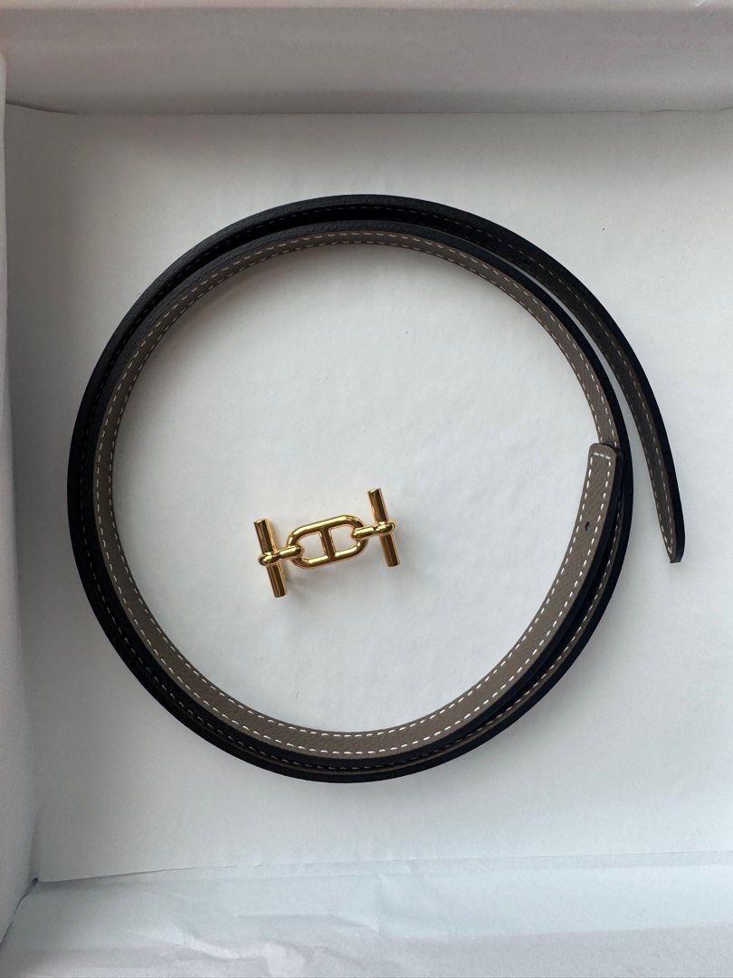 Authentic Hermes Ancres Belt (Category: Luxury Accessories) located in Quezon City. Submitted by breakmyfashion (Listing ID 1374957782, Image 1). Description: Size: 70 Comes in full set with receipt, box, paperbag and dust bag. Material: Swift Epsom Leather.
