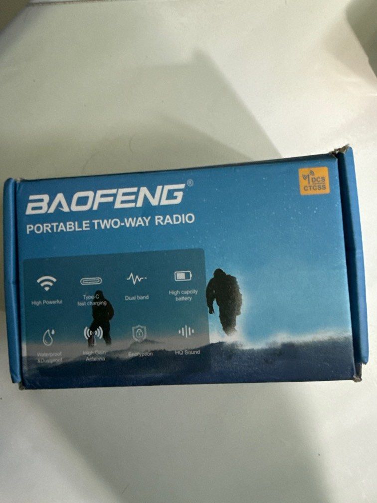 Baofeng UV-20 walkie talkie (Category: Walkie-Talkie) located in Singapore. Submitted by jvsssss (Listing ID 1374907490, Image 3). Description: Baofeng walkie talkie UV-20 Pro Type-C IP68 Waterproof High Power CB Ham 10-100 KM Long Range Two Way Radio Bought as spare walkie talkie for work. Lightly used as spare. Bought in 2023, still looks and feels brand new. Comes with stock accessories and short antenna. Programming to be done by yourself (do