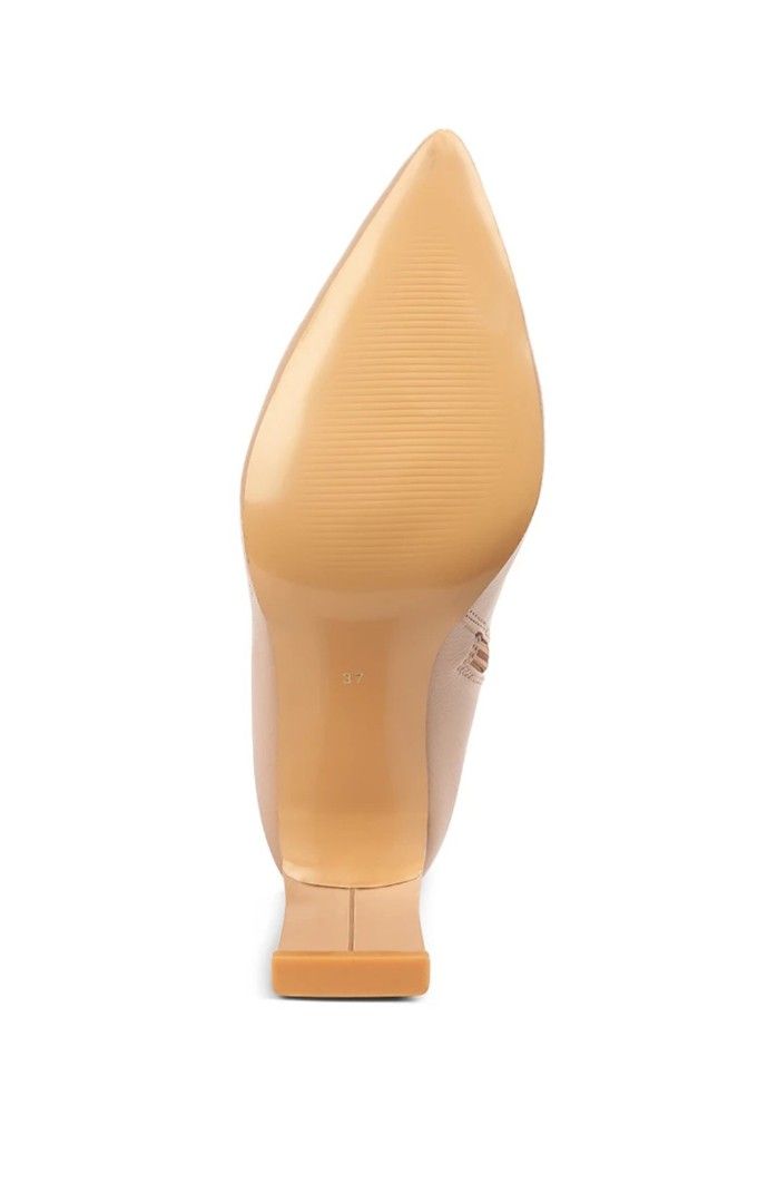 Block Heel Long Boots (Category: Boots) located in Manila. Submitted by rexanie (Listing ID 1375025906, Image 3). Description: Color: Beige Size: 38EU/7US/5UK Material: TPR Heel Height: 5.6CM - 7.5CM Toe Shape: Pointed Original Price: Php3,394.