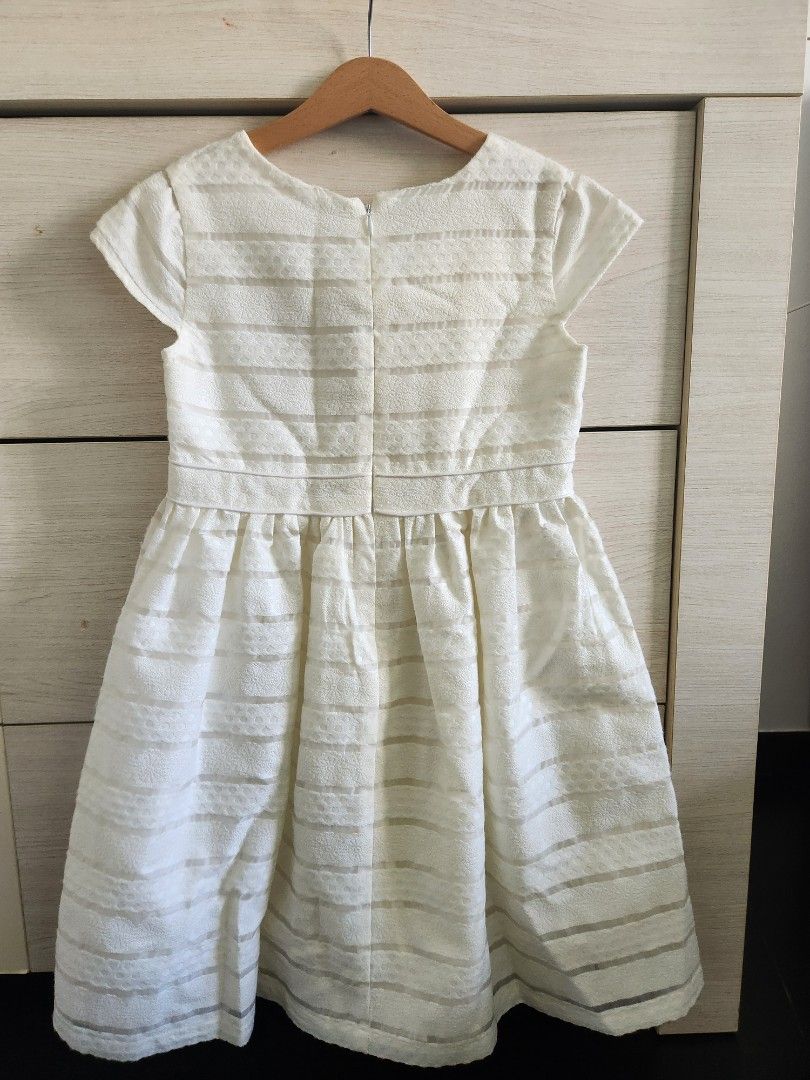 BloomB Dress - 11-12 y.o.- Off white (Category: Babies & Kids Fashion) located in Singapore. Submitted by genevoise21 (Listing ID 1374930715, Image 3). Description: Bloom B dress, in off white with Light weight cotton lining. approx. 75 cm from shoulder to hem. Used only once, for a first communion..