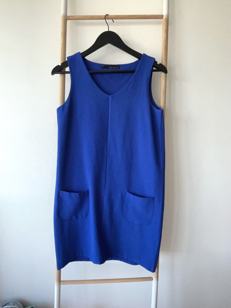 Cobalt Blue Cotton Amarusso Dress main image 0