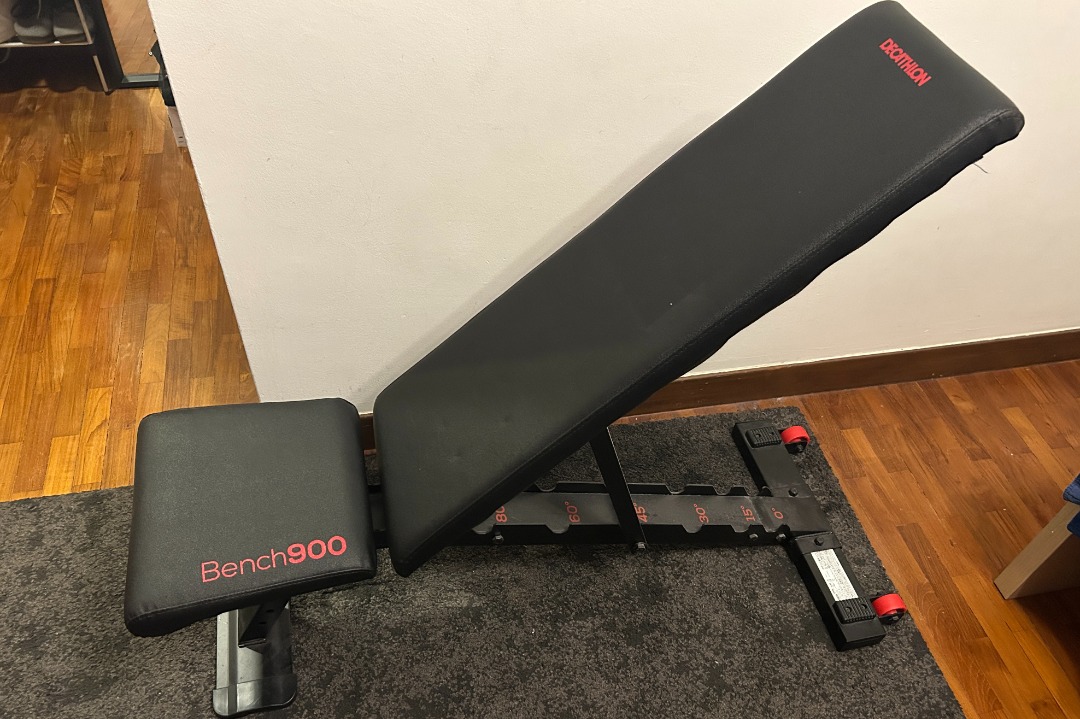 Decathlon Bench Press and Weights Set, Sports Equipment, Exercise ...