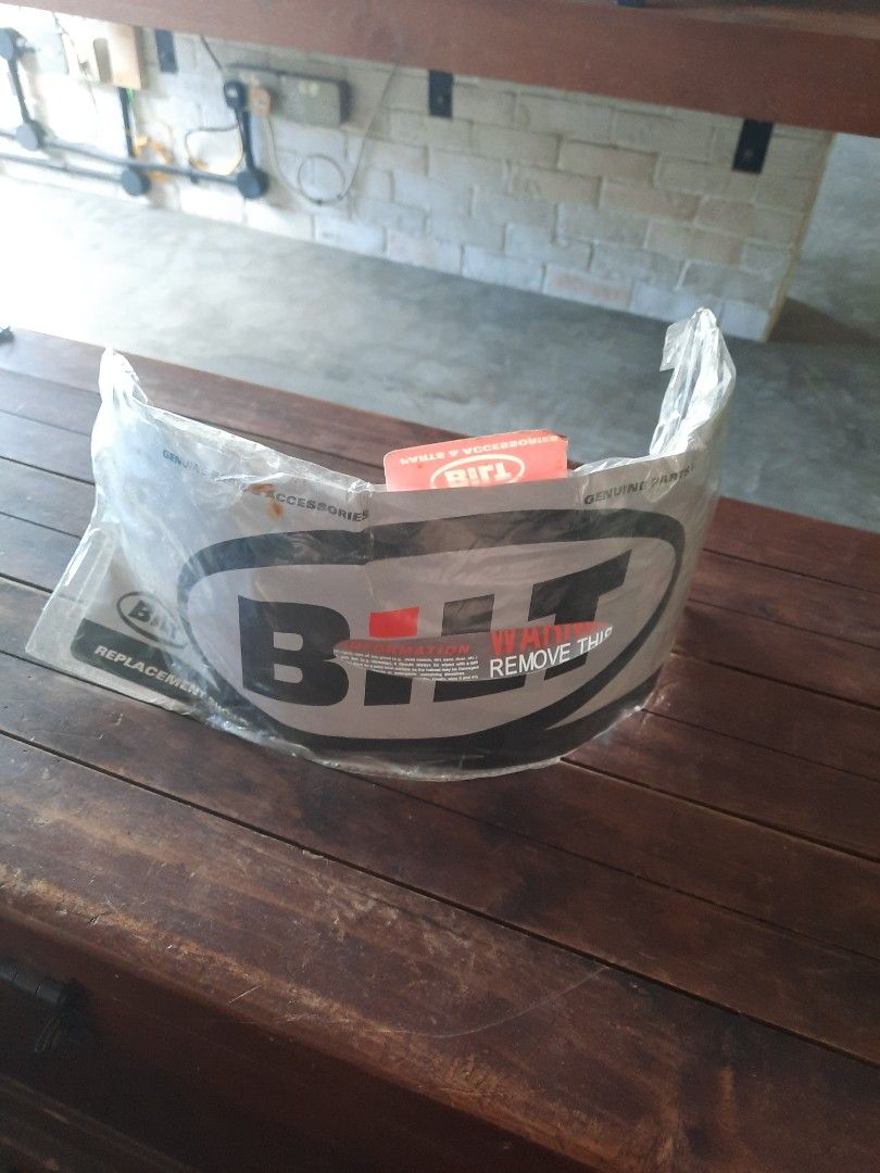 FACE SHIELD (Category: Motorcycle Accessories) located in Singapore. Submitted by mofabimora (Listing ID 1374890147, Image 1). Description: 2 pcs Face Shield for Helmet $10 each 1. BILT REPLACEMENT SHIELD retail USD&15.00 2. KYT FACE SHIELD.