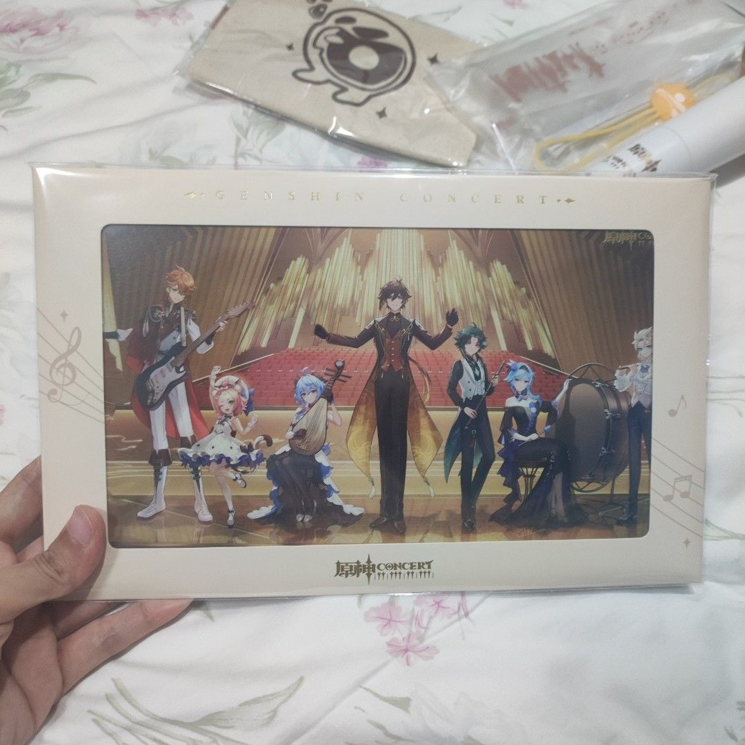 Genshin Concert 2023 light stick set (Category: Music Accessories) located in Cainta. Submitted by kclosetcleanup (Listing ID 1375047024, Image 3). Description: Genshin Concert 2023 light stick set - includes light stick, light stick pouch, strap, transparent pouch, and shikishi - batteries not included - light stick and pouch used once, the rest of the inclusions are brand new available for meetup at ortigas area.
