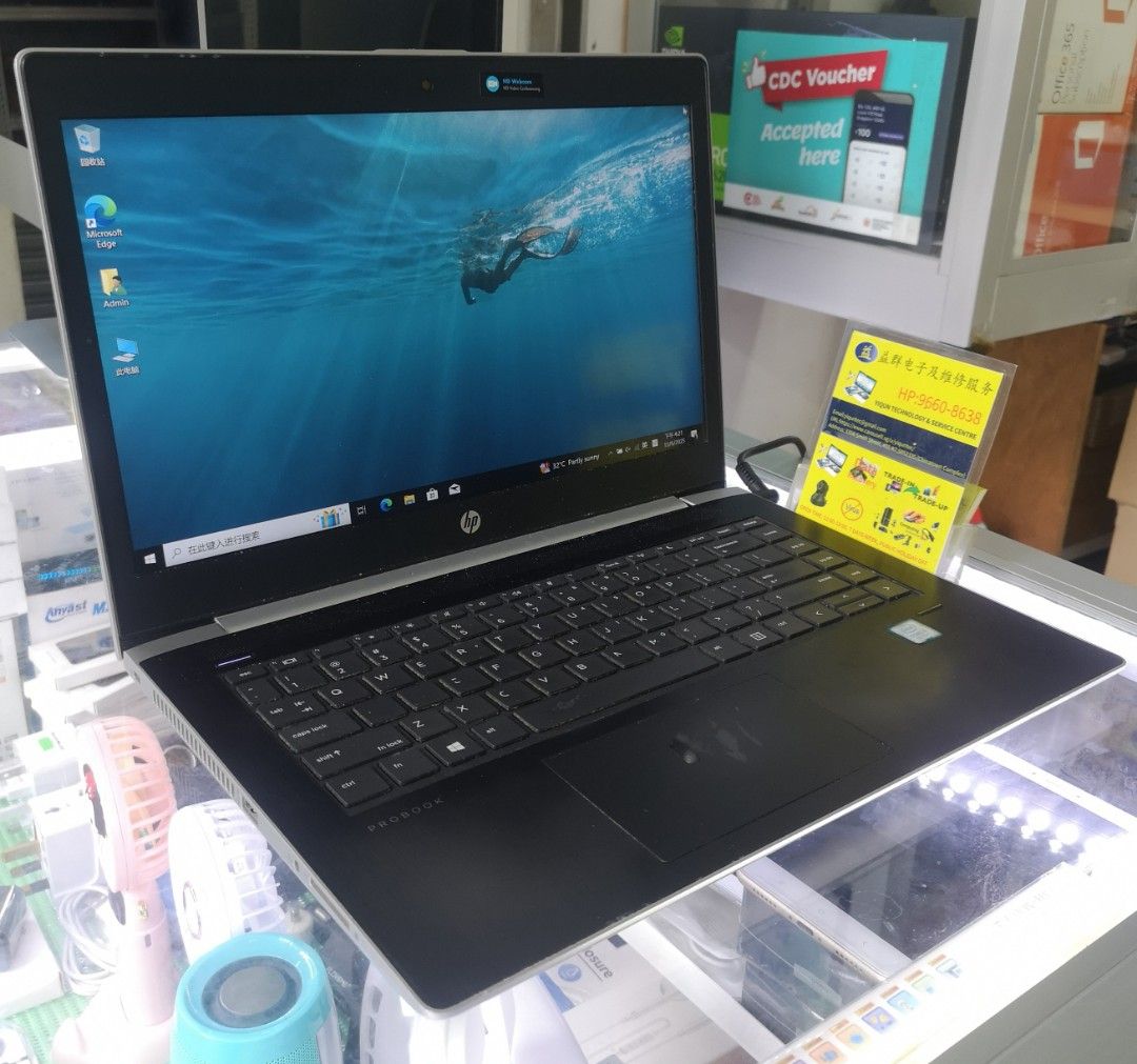 $165 --- [WHATS APP 9.6.6.0.8.6.3.8] HP Probook 440 G5 i5 / SSD / CDC Voucher Available (Category: Laptops & Notebooks) located in Singapore. Submitted by yiquntec (Listing ID 1374968459, Image 1). Description: $165 --- [WHATS APP 9.6.6.0.8.6.3.8] HP Probook 440 G5 i5 / SSD / CDC Voucher Available Processor: Intel Core i5-8250U RAM: 8GB SSD: 256GB Graphic Card : NVIDIA GEFORCE 930MX Display: 14 inch OS: Win10 Pro Battery working but can not last 