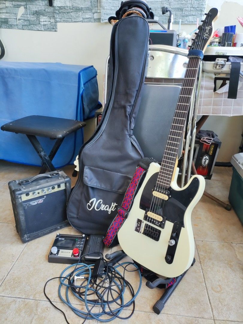 JCraft LTX-1 With All Accessories as Set or Package (Category: Musical Instruments) located in Baliuag. Submitted by vernede.guzman (Listing ID 1374919544, Image 1). Description: JCRAFT TELE LTX1 LTX-1 : - Dual Humbucker Wilkinson ceramic - Split coil on neck Humbucker pickup - Hardtail bridge - Stock machine Head tuners - Low action guitar strings - Used for a couple of gigs and practice sessions - Minor scratches and rusting that will not affec