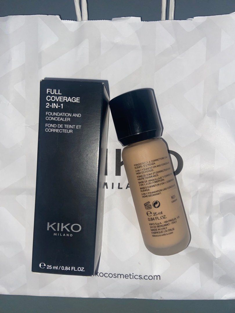 Kiko milano foundation (Category: Makeup) located in Paranaque City. Submitted by shnn121699_ (Listing ID 1374934003, Image 2). Description: bought in alabang town center. rfs: shade doesn’t match to my skin. inclusion: receipt, box & paperbag.