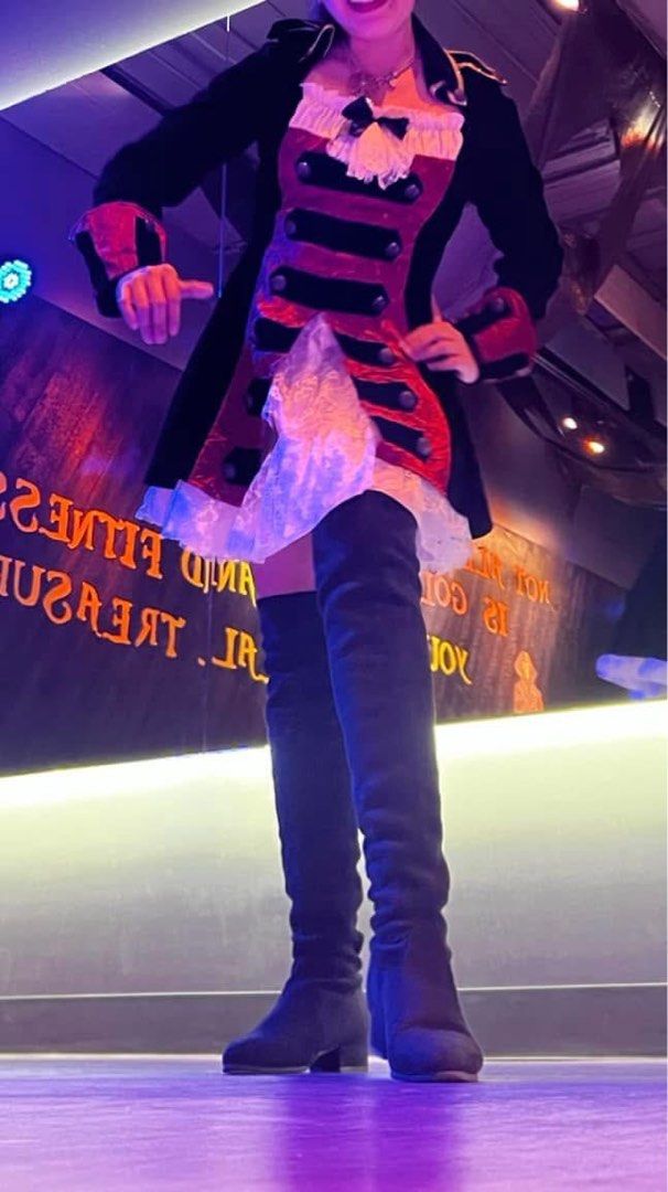 Lady Pirate Costume (Category: Sets or Coordinates) located in Paranaque City. Submitted by caseyune (Listing ID 1375066084, Image 3). Description: Pirate dress Pirate hat, wig, eye cover .