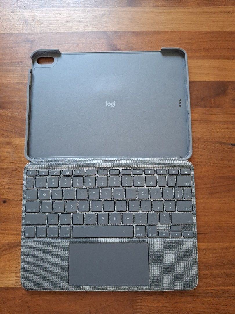 Logitech Combo Touch Keyboard for iPad Air 11 and 13 (Category: Computer Keyboard) located in Singapore. Submitted by ms_meyer.road (Listing ID 1374932079, Image 1). Description: - Logitech Combo Touch keyboard for iPad Air. Has built in Touch pad. - Refer photo posted to check compatible with which all iPad models Very good condition - Lightly used - Includes original box - Purchased from Apple Store for $289 - Perfect for typing on the go.
